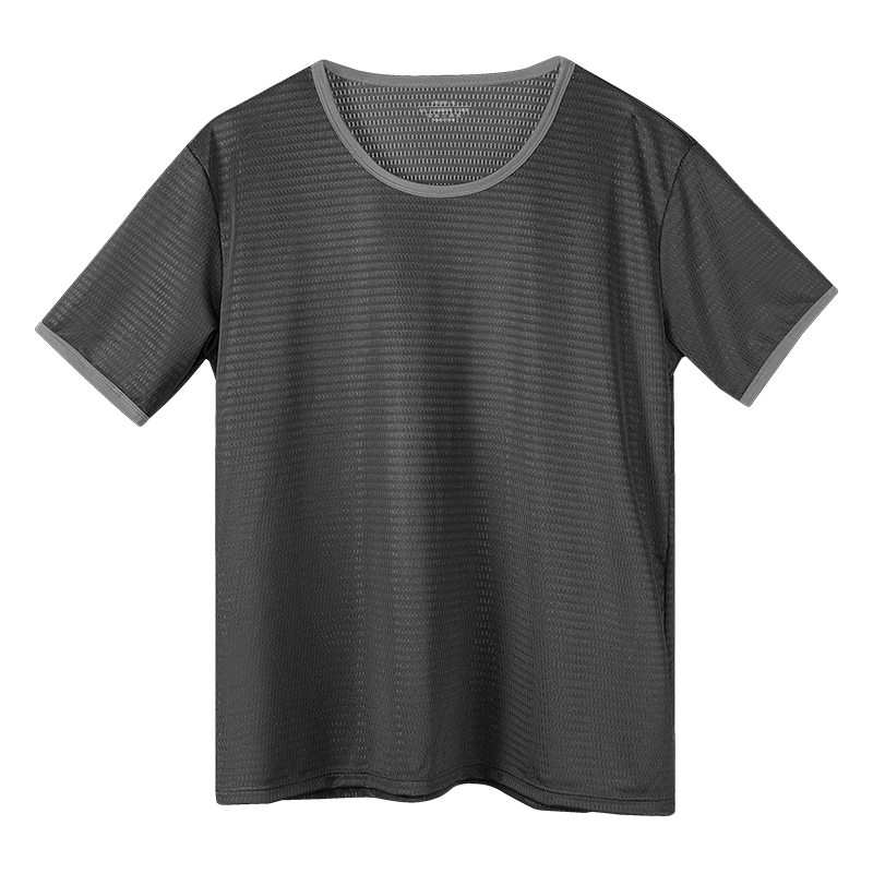 Men's Ice Silk Seamless T-Shir - đánh giá và giá Undershirt Crew Neck