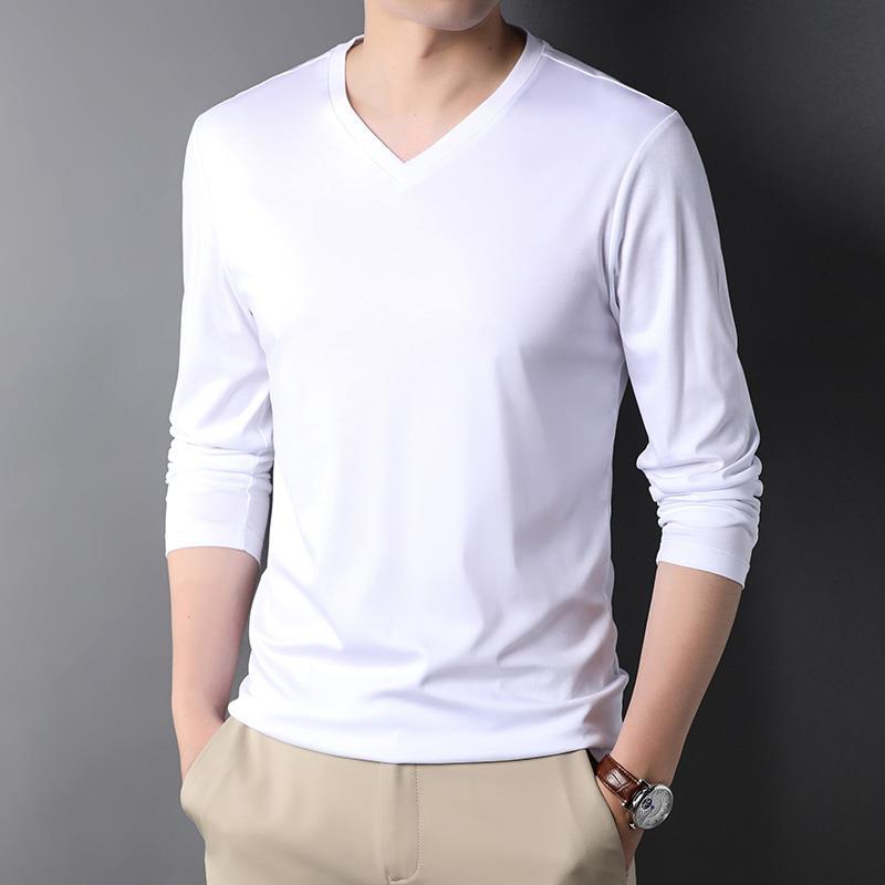 Stylish 2023 V-Neck Long Sleev - đánh giá và giá Undershirt Crew Neck