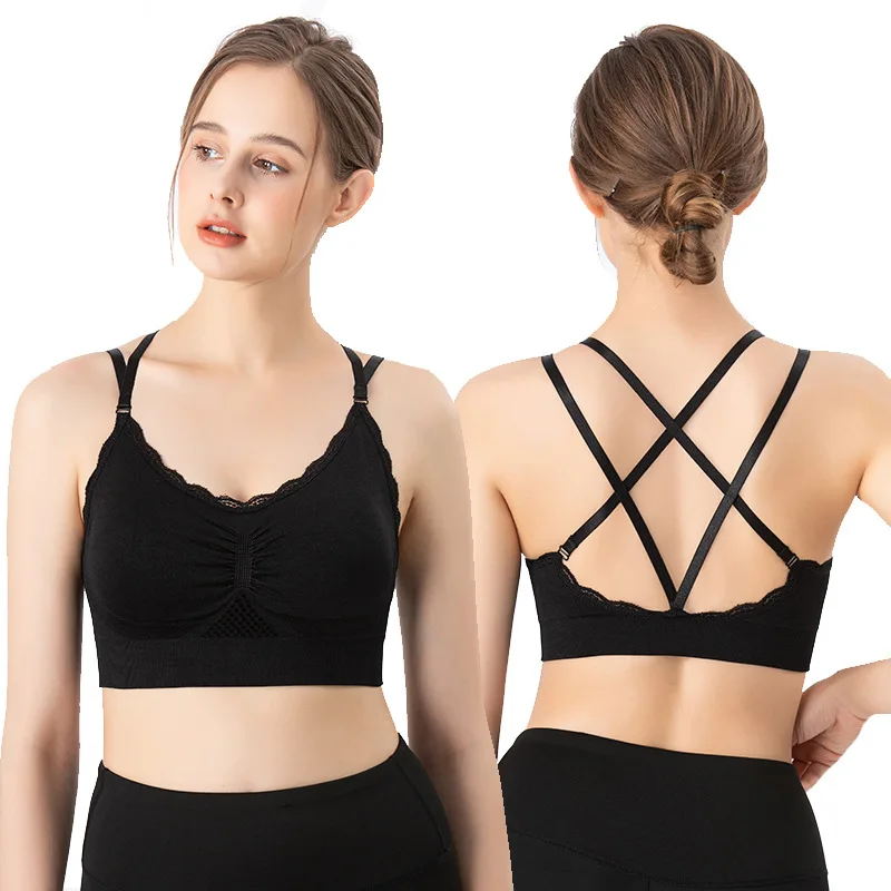 Sports Bra Lace Mesh Breathabl - đánh giá và giá Quick Dry Underwear