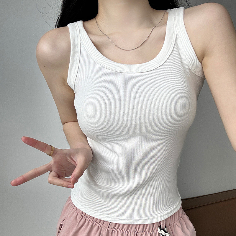 Women Tank Top Solid Color Sle - đánh giá và giá Tank Top Ribbed