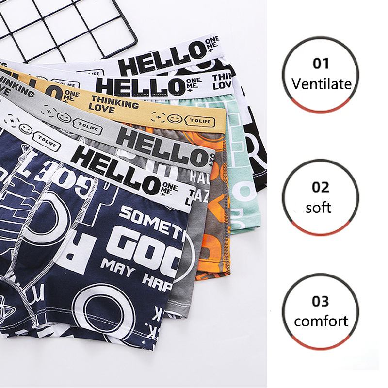 Men Panty Two Pack Printing Fl - đánh giá và giá Boxer Brief Pack Cotton