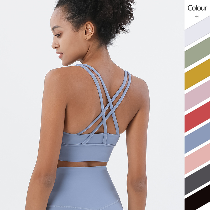 Mới Chéo Lưng Nylon Tập Yoga T - đánh giá và giá Quick Dry Underwear